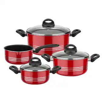 Netto Marken-Discount Kochtopf-Set Milano Color 7-tlg. rot Angebot