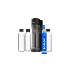 Netto Marken-Discount SODAPOP Wassersprudler Logan matt schwarz, 2x 850ml + 1x 600ml Glasflaschen Angebot