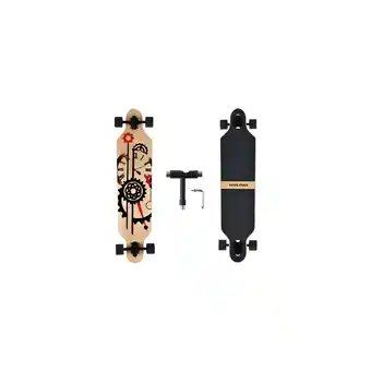 Netto Marken-Discount 41 Zoll Longboard Skateboard Uhr Design 8-lagiges Ahorndeck Angebot
