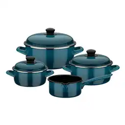 Netto Marken-Discount Kochtopf-Set Blue Shadow 7-tlg Angebot