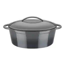 Netto Marken-Discount Gusseisen Ovaler Bräter Grey Shadow 33x25cm, 7,0 L Angebot