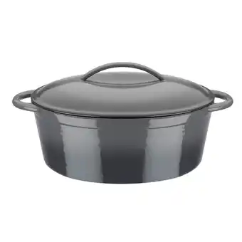 Netto Marken-Discount Gusseisen Ovaler Bräter Grey Shadow 33x25cm, 7,0 L Angebot