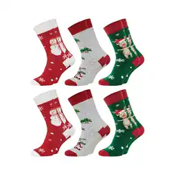 Netto Marken-Discount Chili Lifestyle Thermosocken Xmas super warm 6 Paar Weichbund Baumwolle Angebot