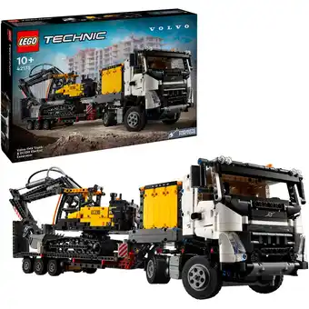 Netto Marken-Discount LEGO Konstruktionsspielzeug Technic Volvo FMX LKW mit EC230 Electric Raupenbagger Angebot
