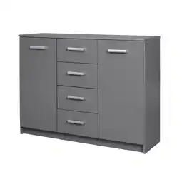 Netto Marken-Discount Inter Link Kommode Sideboard Elenzio in grau Angebot