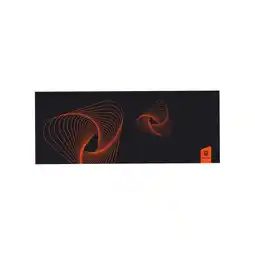 Netto Marken-Discount Mauspad PD 684 XXXL in Schwarz 90x35 cm orangen Mustern Gaming Mauspad Angebot