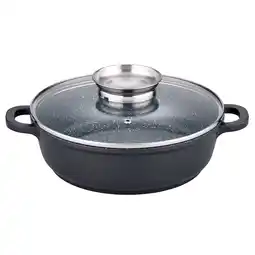 Netto Marken-Discount Servierpfanne Gourmet Granit 24cm mit Glasdeckel Angebot