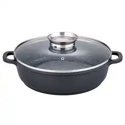 Netto Marken-Discount Servierpfanne Gourmet Granit 28cm mit Glasdeckel Angebot