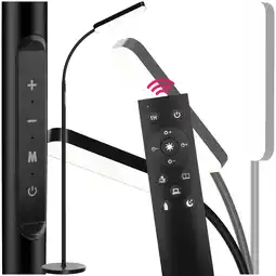 Netto Marken-Discount tectake Stehlampe, 5 Lichtmodi, LED, 12 W, flexibler Schwanenhals, 22 x 176 cm Angebot