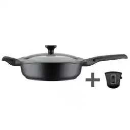 Netto Marken-Discount Schmorpfanne EASY CLICK 28 cm mit Glasdeckel 5-tlg Angebot