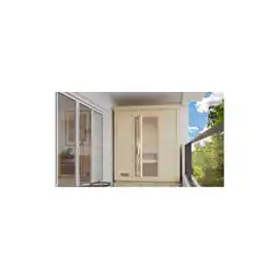 Netto Marken-Discount Karibu 38mm Saunahaus Melo 0 inkl. Ofen 9 kW integr. Strg Angebot