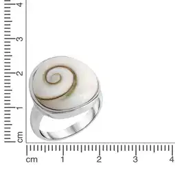 Netto Marken-Discount Zeeme Pearls Ring 925/- Sterling Silber Muschel weiß Angebot