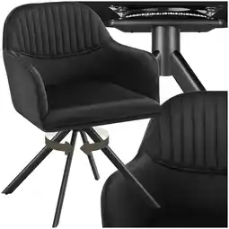 Netto Marken-Discount tectake Samt-Drehstuhl, gepolstert, 360° drehbar, schlanke Stahlbeine, 56 x 59 x 81 cm Angebot