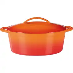 Netto Marken-Discount Gusseisen Ovaler Bräter Orange Shadow 33x25cm, 7,0 L Angebot
