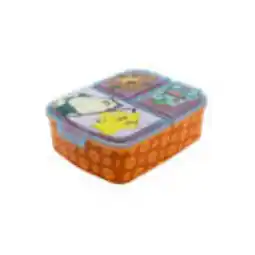 Netto Marken-Discount Brotdose Kinder 3 Fächer Pokemon Lunchbox Orange-Blau Frühstücksbox Angebot