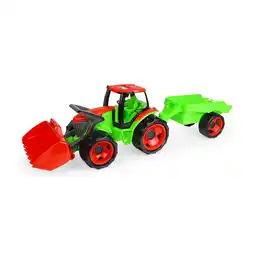 Netto Marken-Discount GIGA TRUCKS Traktor+FL+Anh. hellgr./rot Angebot