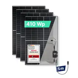 Netto Marken-Discount priwatt Balkonkraftwerk 1640Wp/800W - steckerfertig - WiFi - priBasic Quattro Angebot