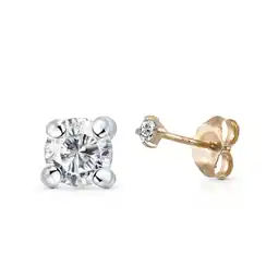 Netto Marken-Discount Diamonds by Ellen K. Ohrstecker 585/- Gelbgold Brillant Angebot
