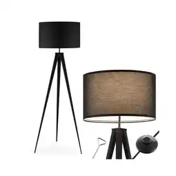 Netto Marken-Discount tectake Stehleuchte, Dreibeingestell aus Stahl, 60 W, Fußschalter, 57 x 57 x 158 cm Angebot
