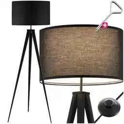Netto Marken-Discount tectake Stehleuchte, Dreibeingestell aus Stahl, 60 W, Fußschalter, 57 x 57 x 158 cm Angebot