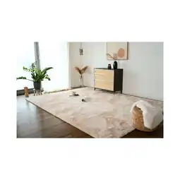 Netto Marken-Discount HOME DELUXE Hochflor Teppich SOFI 110x60 cm, Versch. Ausführungen - beige Angebot