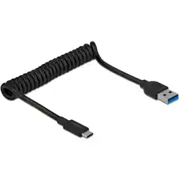 Netto Marken-Discount DeLOCK Kabel USB 3.2 Gen 2 Spiralkabel, USB-A Stecker > USB-C Stecker Angebot