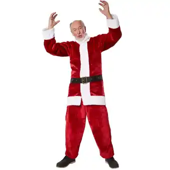 Netto Marken-Discount tectake Herrenkostüm Weihnachtsmann-Set dunkelrot Angebot