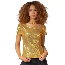 Netto Marken-Discount tectake Pailletten-Kurzarm-Shirt Angebot