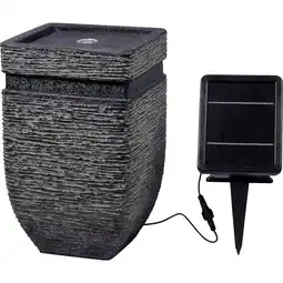 Netto Marken-Discount dobar Gartenbrunnen „Hera“ mit Solar-Panel Wasserspiel Angebot