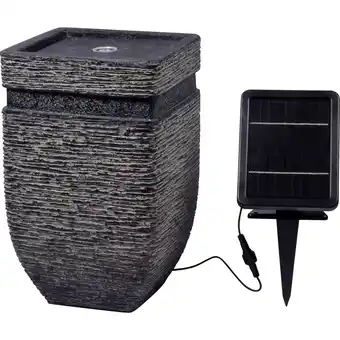 Netto Marken-Discount dobar Gartenbrunnen „Hera“ mit Solar-Panel Wasserspiel Angebot
