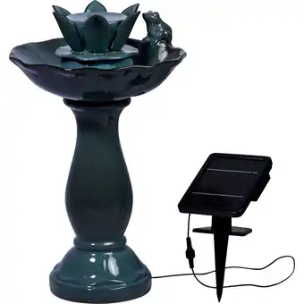 Netto Marken-Discount dobar Gartenbrunnen „Helena“ mit Solar-Panel Wasserspiel Brunnen Angebot