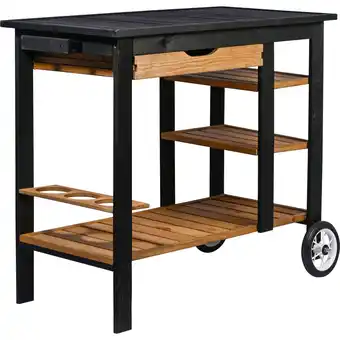 Netto Marken-Discount dobar Garten Servierwagen Beistelltisch Serviertisch Trolley Angebot