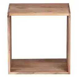 Netto Marken-Discount KADIMA DESIGN Cube Regal NAKO: Massivholz, Beistelltisch/Bücherregal, vielseitig, pflegeleicht Angebot