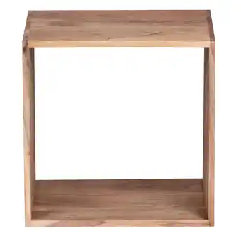 Netto Marken-Discount KADIMA DESIGN Cube Regal NAKO: Massivholz, Beistelltisch/Bücherregal, vielseitig, pflegeleicht Angebot
