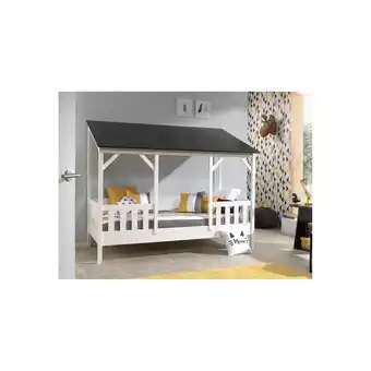 Netto Marken-Discount Hausbett mit 90 x 200 cm Liegefläche, Dach in Schwarz Angebot