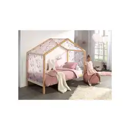 Netto Marken-Discount Dallas 3 Hausbett 90 x 200 cm Liegefläche inkl. Textilhimmel, Natur Angebot