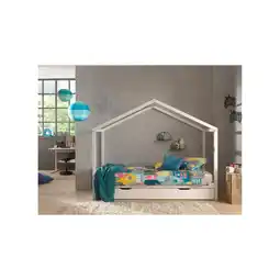 Netto Marken-Discount Dallas 3 Hausbett 90 x 200 cm Liegefläche inkl. Bettschublade, Weiß Angebot