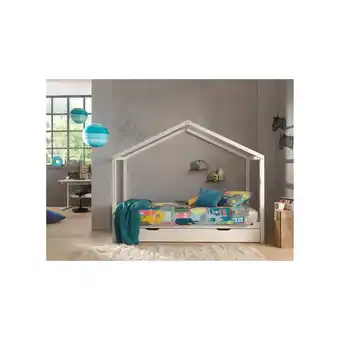 Netto Marken-Discount Dallas 3 Hausbett 90 x 200 cm Liegefläche inkl. Bettschublade, Weiß Angebot