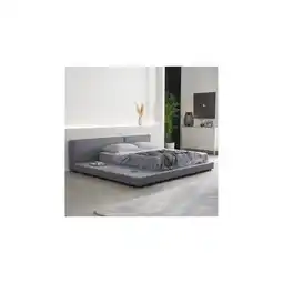 Netto Marken-Discount HOME DELUXE Bett mit Ablage GALAXIS 140x200 cm Grau mit Matratze H2/H3 Angebot