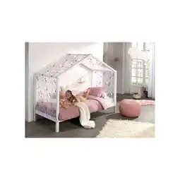Netto Marken-Discount Dallas 3 Hausbett 90 x 200 cm Liegefläche inkl. Textilhimmel, Weiß Angebot