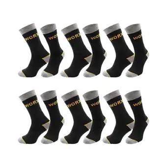Netto Marken-Discount Chili Lifestyle WORX Arbeitssocken 6 Paar gepolstert Baumwolle Weichbund Angebot