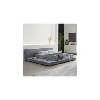 Netto Marken-Discount HOME DELUXE Bett mit Ablage GALAXIS 140x200 cm Grau ohne Matratze Angebot