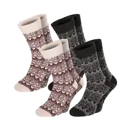 Netto Marken-Discount Chili Lifestyle Wollsocken CLASSIC super warm 4 Paar Schafwolle Winter Angebot