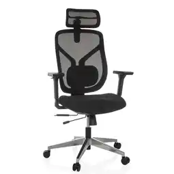 Netto Marken-Discount hjh OFFICE High End Bürostuhl CASSILIS B Stoff/Netzstoff mit Armlehnen (höhenverstellbar) Angebot