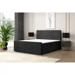 Netto Marken-Discount M-Punkt GmbH Boxspringbett GENF Fußteil mit Bettkasten 180 x 200 cm Schwarz- versch. Ausführungen Angebot
