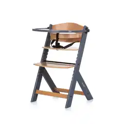 Netto Marken-Discount Chipolino Kinderhochstuhl Tip Top, Holz, verstellbar, Tisch, Gurt, Treppenstuhl grau Angebot