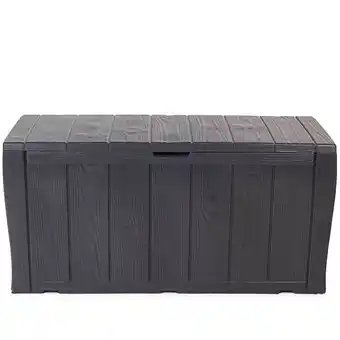 Netto Marken-Discount Kissenbox Sitztruhe Auflagenbox Keter Sherwood Holz Optik Angebot