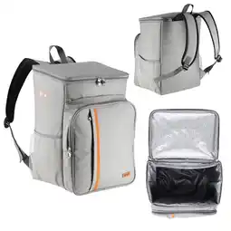 Netto Marken-Discount Thermotasche Kühltasche 25 Liter Rucksack grau Angebot