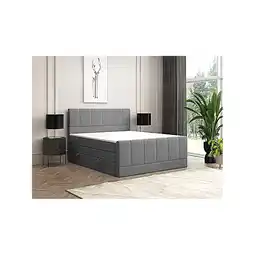 Netto Marken-Discount M-Punkt GmbH Boxspringbett IBIZA mit Bettkasten 180 x 200 cm Webstoff Grau - versch. Ausführungen Angebot