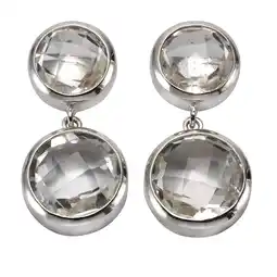 Netto Marken-Discount Zeeme Gemstones Ohrstecker 925/- Sterling Silber Bergkristall Angebot